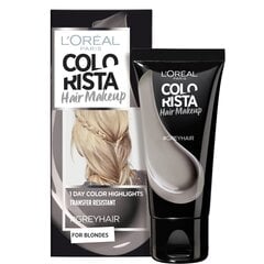 Plaukų dažai L`Oréal Paris Colorista Hair Make Up, Grey, 30 ml kaina ir informacija | Plaukų dažai | pigu.lt