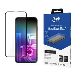 Защитное стекло для телефона Apple iPhone 15 Pro - 3mk HardGlass Max™ screen protector цена и информация | Защитные пленки для телефонов | pigu.lt