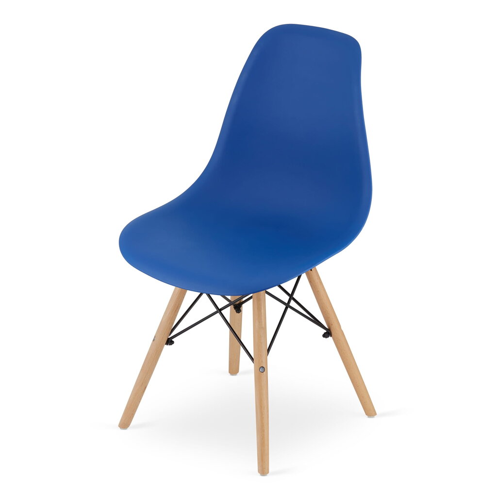 Kėdė Osaka, mėlyna/ruda kaina ir informacija | Virtuvės ir valgomojo kėdės | pigu.lt