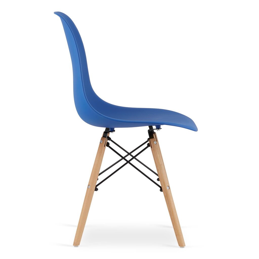 Kėdė Osaka, mėlyna/ruda kaina ir informacija | Virtuvės ir valgomojo kėdės | pigu.lt