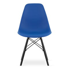 Kėdė Osaka, mėlyna/juoda kaina ir informacija | Virtuvės ir valgomojo kėdės | pigu.lt