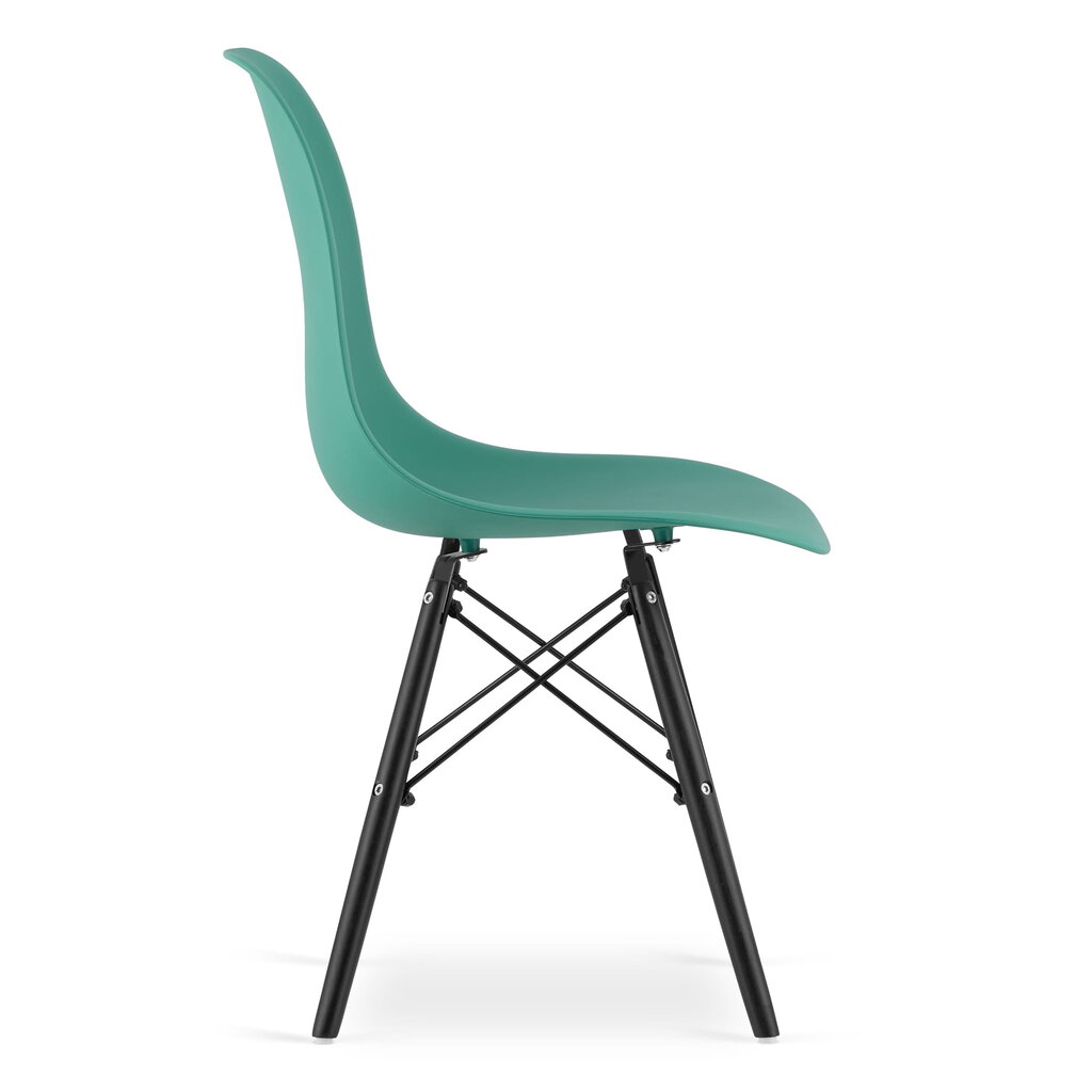 Kėdė Osaka, žalia/juoda kaina ir informacija | Virtuvės ir valgomojo kėdės | pigu.lt