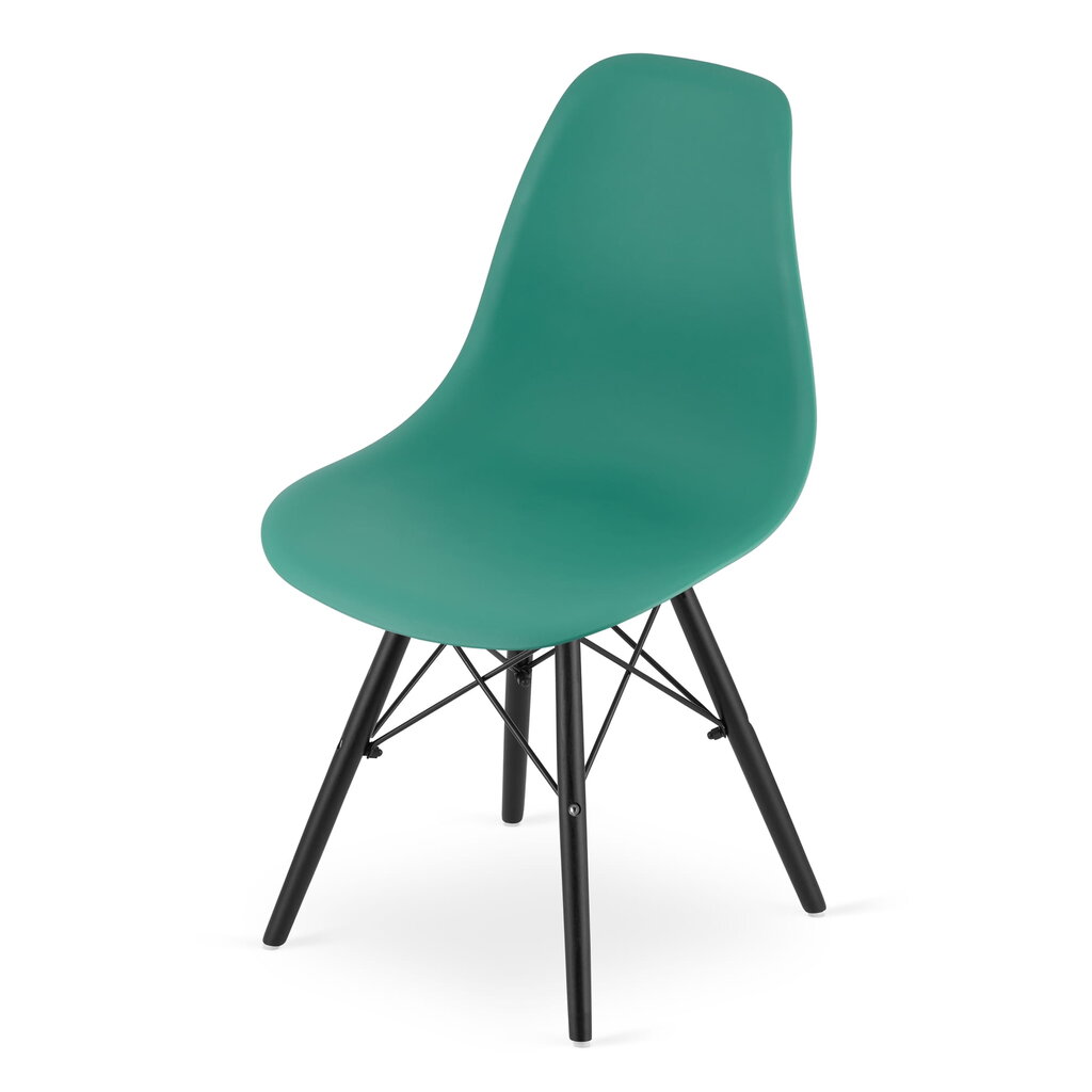 Kėdė Osaka, žalia/juoda kaina ir informacija | Virtuvės ir valgomojo kėdės | pigu.lt