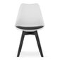 Kėdė Mark, juoda/balta kaina ir informacija | Virtuvės ir valgomojo kėdės | pigu.lt