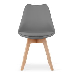 Kėdė Mark, pilka/ruda kaina ir informacija | Virtuvės ir valgomojo kėdės | pigu.lt