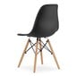 Kėdė Osaka, juoda/ruda kaina ir informacija | Virtuvės ir valgomojo kėdės | pigu.lt