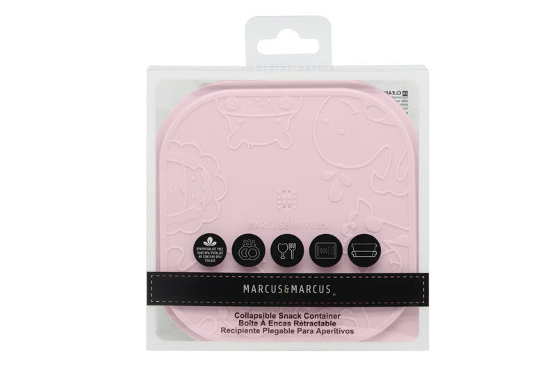 Sulankstoma užkandžių dėžutė Marcus&Marcus Pastel Pink kaina ir informacija | Kūdikių indai, indeliai pienui ir įrankiai | pigu.lt