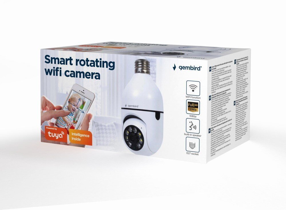 Išmanioji besisukanti wifi kamera Gembird TSL-CAM-WRHD-01 kaina ir informacija | Išmanioji technika ir priedai | pigu.lt