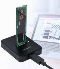 Gembird DD-U3M2 Док-станция USB Type-C / M.2 SATA & NVME /  SSD Drive цена и информация | Адаптеры, USB-разветвители | pigu.lt