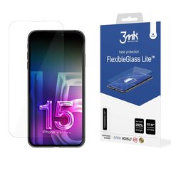 Защитное стекло для телефона Apple iPhone 15 Pro Max - 3mk FlexibleGlass Lite™ screen protector цена и информация | Защитные пленки для телефонов | pigu.lt