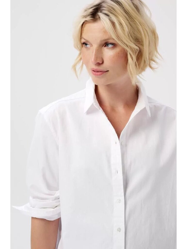 Palaidinė-marškiniai nėščioms ir maitinančioms Noppies, balti kaina ir informacija | Palaidinės, marškiniai moterims | pigu.lt