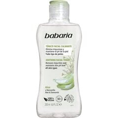 BABARIA toniks sejai ALOE nomierinošs 200ml цена и информация | Средства для очищения лица | pigu.lt