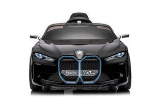 Vienvietis elektromobilis vaikams Lean Cars BMW i4 4x4, juodas kaina ir informacija | Elektromobiliai vaikams | pigu.lt