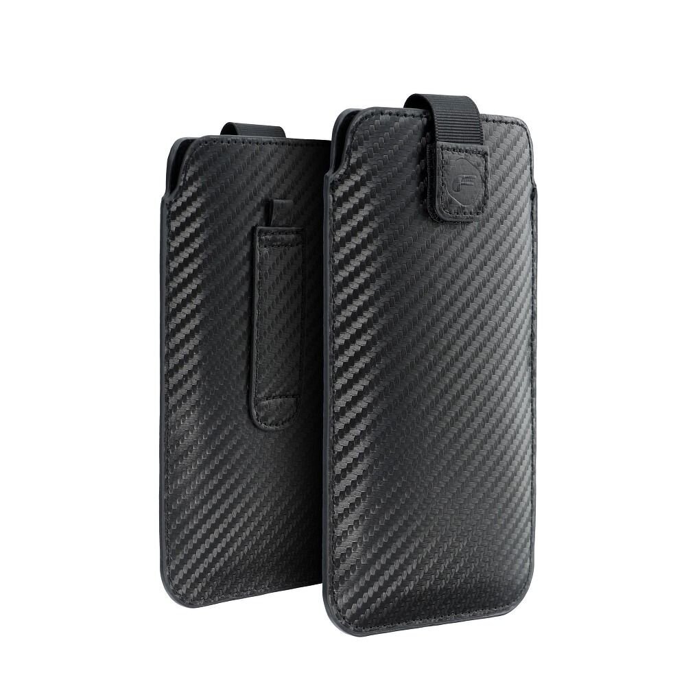 Forcell Pocket Carbon Case kaina ir informacija | Telefono dėklai | pigu.lt