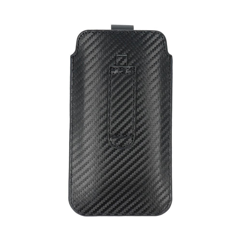 Forcell Pocket Carbon Case kaina ir informacija | Telefono dėklai | pigu.lt