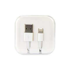 Cable USB for iPhone Lightning 8-pin HD4 1 meter white BOX kaina ir informacija | Kabeliai ir laidai | pigu.lt