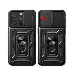 Чехол Hybrid Armor Camshield для Samsung S23 FE с крышкой камеры — черный цена и информация | Чехлы для телефонов | pigu.lt