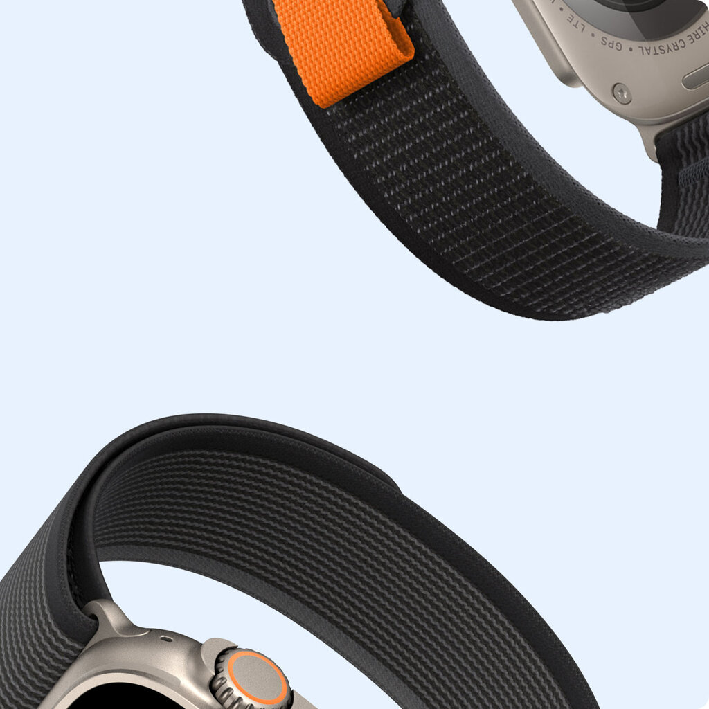 Dux Ducis Velcro Sports Strap YJ Version, Black Gray kaina ir informacija | Išmaniųjų laikrodžių ir apyrankių priedai | pigu.lt