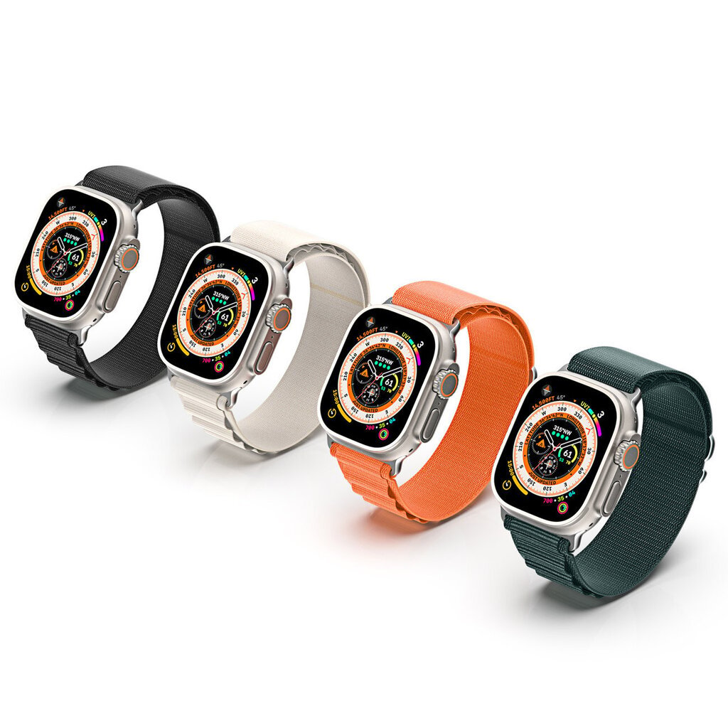 Dux Ducis Velcro Sports Strap GS Version, Orange kaina ir informacija | Išmaniųjų laikrodžių ir apyrankių priedai | pigu.lt
