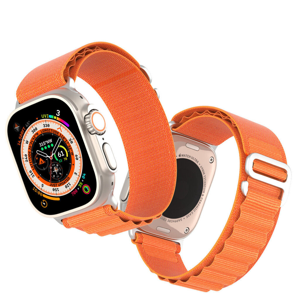 Dux Ducis Velcro Sports Strap GS Version, Orange цена и информация | Išmaniųjų laikrodžių ir apyrankių priedai | pigu.lt