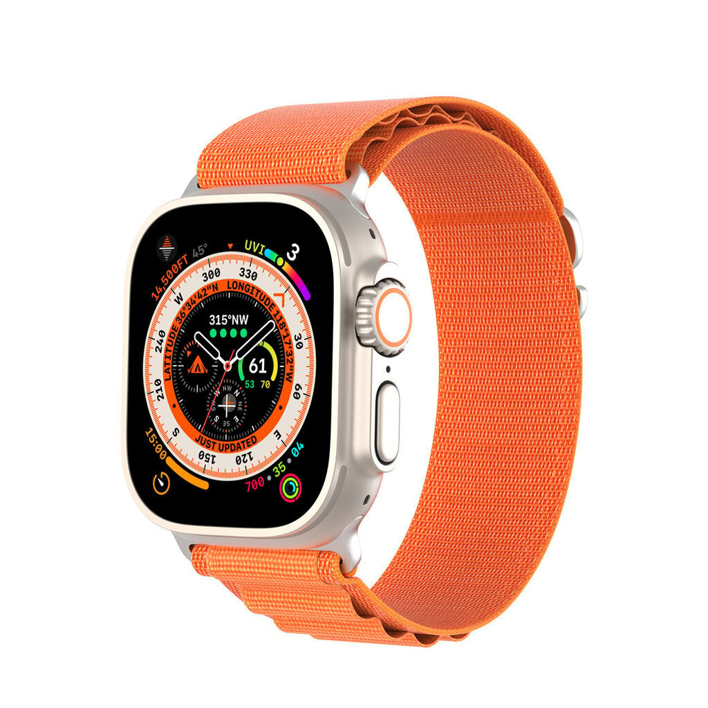 Dux Ducis Velcro Sports Strap GS Version, Orange цена и информация | Išmaniųjų laikrodžių ir apyrankių priedai | pigu.lt