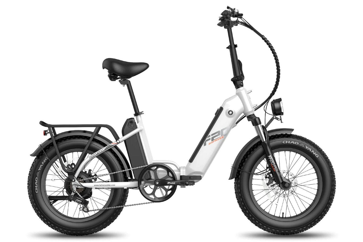 Elektrinis dviratis Fafrees FF20 Polar, 20", baltas kaina ir informacija | Elektriniai dviračiai | pigu.lt