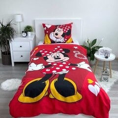 Patalynės komplektas Minnie Red Heart, 140x200, 2 dalių kaina ir informacija | Patalynė kūdikiams, vaikams | pigu.lt