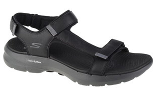 sandały męskie Skechers Go Walk 6 Sandal 229126-BKGY 28146-N цена и информация | Мужские шлепанцы, босоножки | pigu.lt