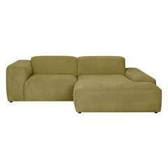 Kampinė sofa Home4You Lehte, žalia kaina ir informacija | Minkšti kampai | pigu.lt