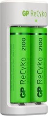 GP ReCyko E211 AA AAA NiMH + 2x AA 2100mAh цена и информация | Зарядные устройства для элементов питания | pigu.lt