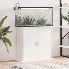 Akvariumo stovas vidaXL, baltas, 81x36x73cm kaina ir informacija | Akvariumai ir jų įranga | pigu.lt