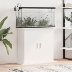 Akvariumo stovas vidaXL, baltas, 81x36x73cm цена и информация | Аквариумы и оборудование | pigu.lt