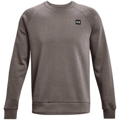 Bluza męska Under Armour Rival Fleece Crew brązowa 1357096 176 40381-283 цена и информация | Мужские толстовки | pigu.lt