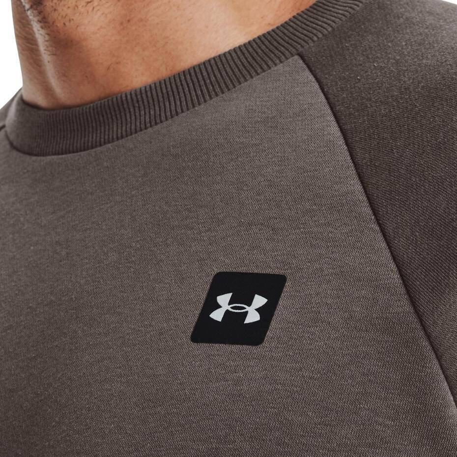 Džemperis vyrams Under Armour Rival Fleece Crew, smėlio spalvos цена и информация | Džemperiai vyrams | pigu.lt