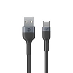 Forever Flexible cable USB - USB-C 1,0 m 3A black цена и информация | Кабели для телефонов | pigu.lt