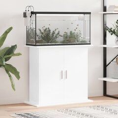 Akvariumo stovas vidaXL, baltas, 81x36x73cm цена и информация | Аквариумы и оборудование | pigu.lt