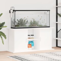 Akvariumo stovas vidaXL, baltas, 121x41x58 cm kaina ir informacija | Akvariumai ir jų įranga | pigu.lt