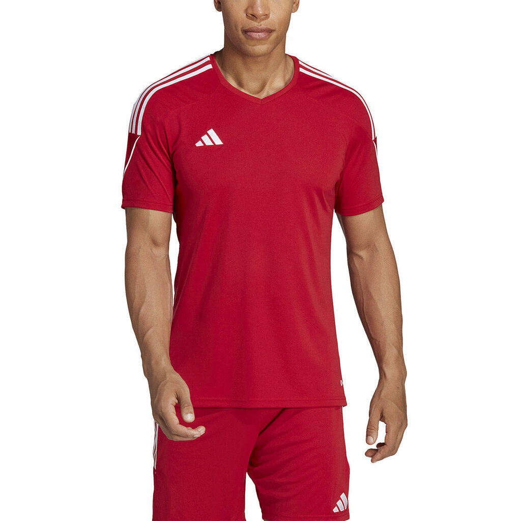 Marškinėliai vyrams Adidas, raudoni kaina ir informacija | Vyriški marškinėliai | pigu.lt