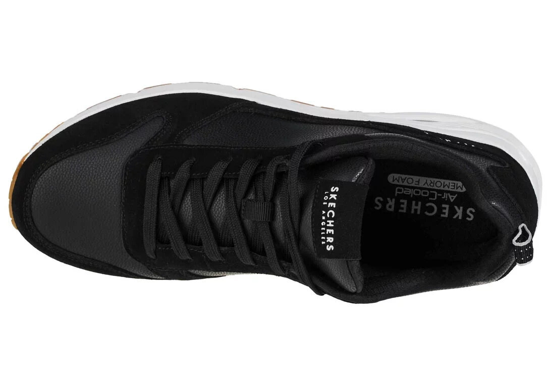 Sportiniai batai vyrams Skechers Uno Stacre 52468-BKW 58593, juodi kaina ir informacija | Kedai vyrams | pigu.lt