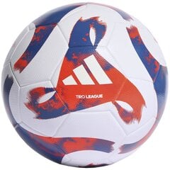 Piłka nożna adidas Tiro League TSBE biało-niebiesko-czerwona HT2422 цена и информация | Футбольные мячи | pigu.lt