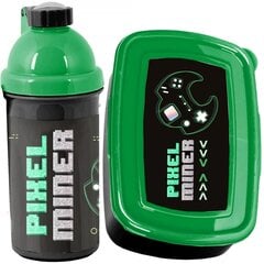 Gertuvės ir pusryčių dėžutės rinkinys Paso Pixel Miner, 500 ml kaina ir informacija | Paso Sportas, laisvalaikis, turizmas | pigu.lt