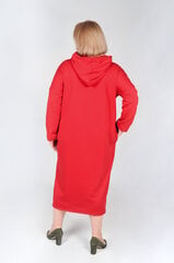Женское платье оверсайз, темно-красное цена и информация | Платья | pigu.lt
