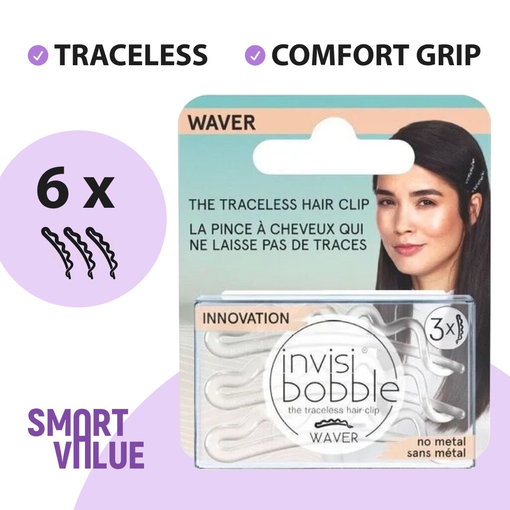 Plaukų segtukai Invisibobble Waver, 18 vnt цена и информация | Plaukų aksesuarai | pigu.lt