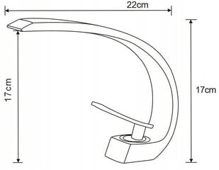 Mexen Lupus смеситель для низкой раковины, хром цена и информация | Смесители | pigu.lt
