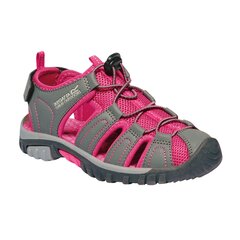 Детские легкие прогулочные сандалии Regatta Westshore - розово-серые 5057538452165 цена и информация | Детская спортивная обувь | pigu.lt