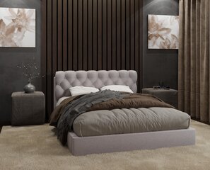 Кровать QUEEN + Sapnas 2 XL, 120x200см, серый цена и информация | Кровати | pigu.lt