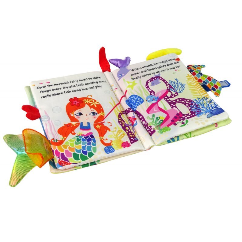 Žaislinė kūdikio knygutė Lean Toys Undinėlė kaina ir informacija | Žaislai kūdikiams | pigu.lt