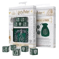 Kauliukų rinkinys Q-Workshop Harry Potter Slytherin, su maišeliu цена и информация | Настольные игры, головоломки | pigu.lt