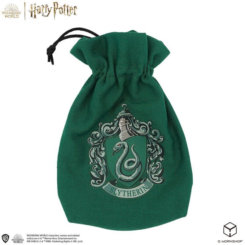 Kauliukų rinkinys Q-Workshop Harry Potter Slytherin, su maišeliu kaina ir informacija | Stalo žaidimai, galvosūkiai | pigu.lt
