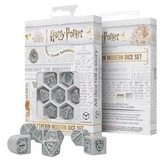 Kauliukų rinkinys Q-Workshop Harry Potter Slytherin, su maišeliu, baltas цена и информация | Настольные игры, головоломки | pigu.lt